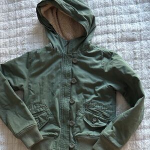 dELiA*s Green Hooded Jacket